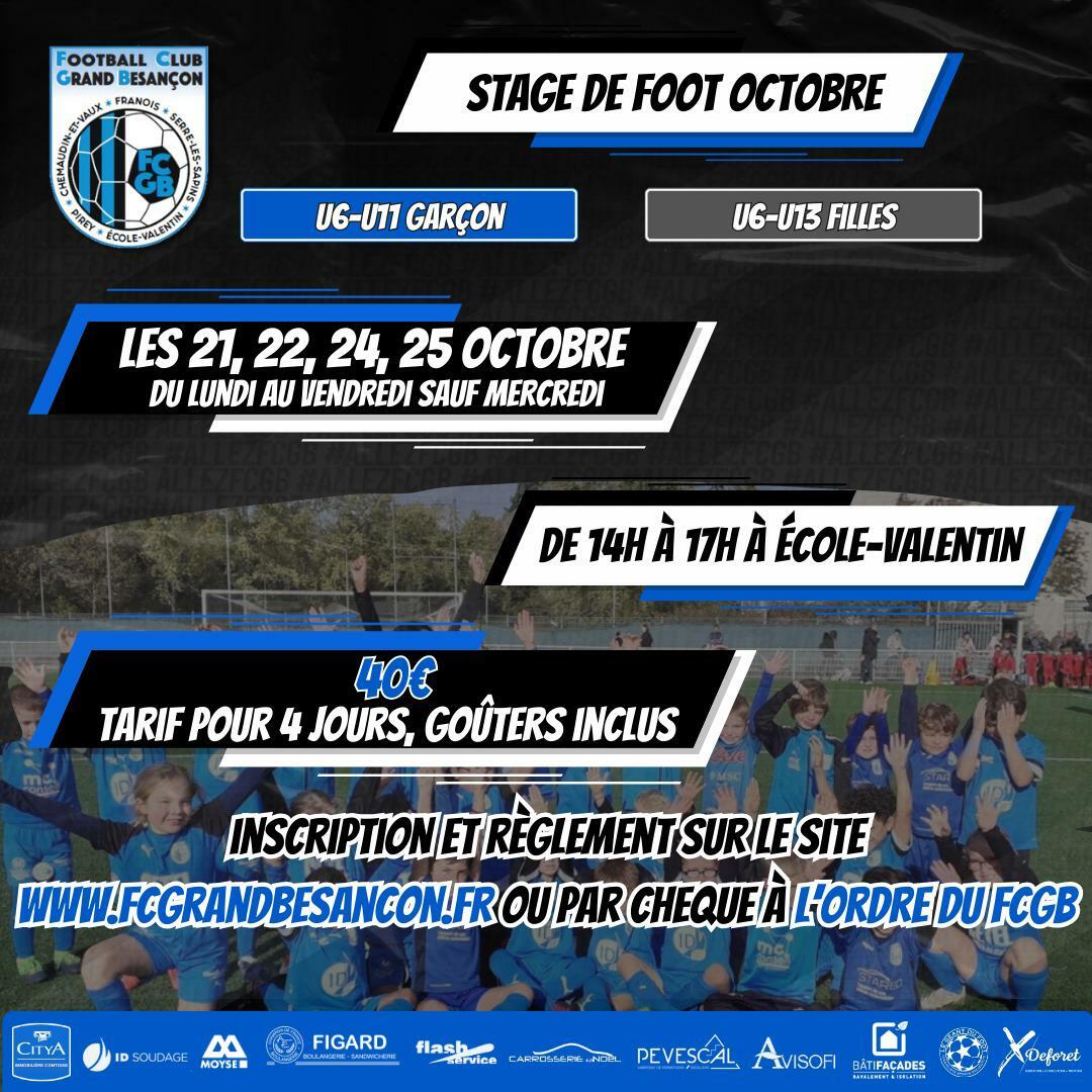 Stage de foot FCGB - octobre 2024