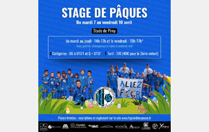 Stage de Pâques 2026